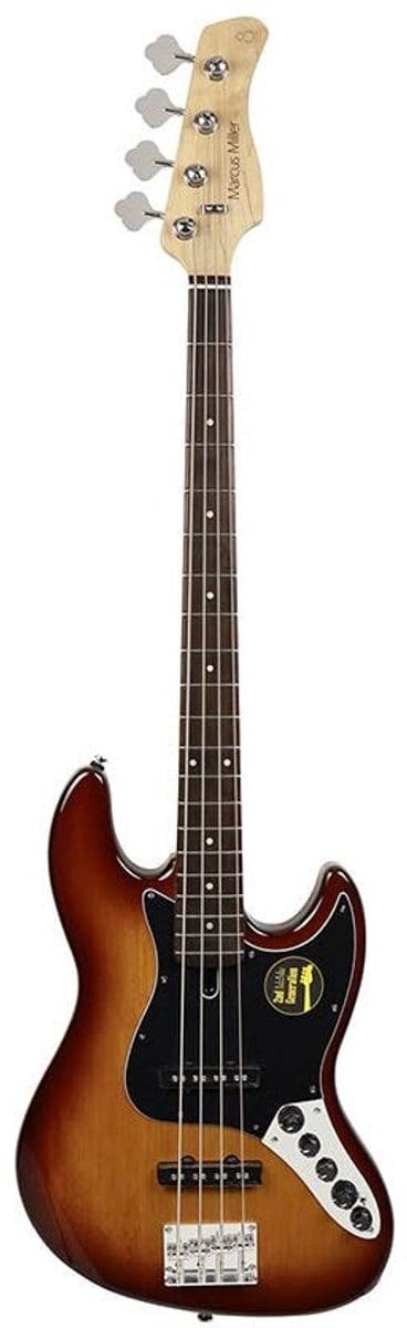 Elektrische basgitaar – V3+ 4/TS – 4‑snarig, actief, tobacco sunburst