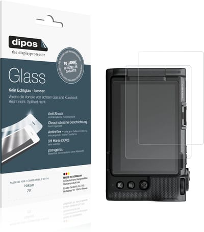 dipos – 2x Matte Pantserfolie geschikt voor Nikon ZR | 9H Screenprotector