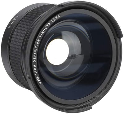 Dailygoods- Groothoeklens 0,35x - Waterdichte Fisheye - Aluminium-Magnesiumlegering - Professioneel Optisch Glas - Geschikt voor 52 mm Lensdraad - Stevig en Duurzaam - Camera Lens