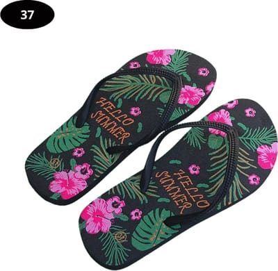 Bovista Slippers Dames - Teenslippers - Flip Flops - Comfortabel - Zomer - Zwart 37
