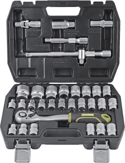 XHANDER 1/2" dopsleutelset met ratel 32-delig