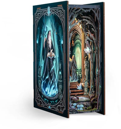 CuteBee Book Nook - Modelbouw - Houten 3D Puzzel - DIY Bouwpakket Volwassenen en Volwassenen - Boekensteun - Boekenhouder - The Gate of Wonderland