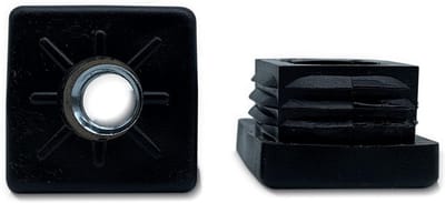 Vierkante Buispluggen met Schroefdraad voor Vierkante Buisprofielen (35x35 mm) - Set van 4