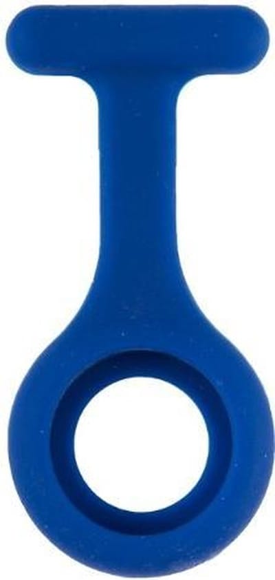 Fako® - Verpleegstershorloge - Zusterhorloge - Verpleegster Horloge - Siliconen Hoesje - Donkerblauw