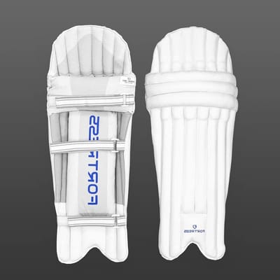 Cricket Batting Pads - Slagkousen Kniebeschermers - Cricket Spelen - 3-delige Knierol - Junior Maat - Wit
