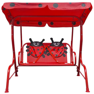 vidaXL - Kinderschommelstoel - rood