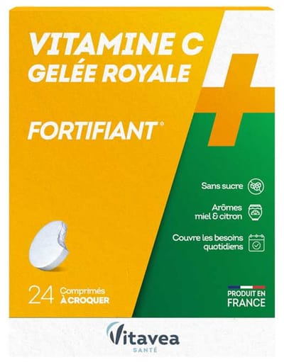 Vitavea Vitamine C + Versterkende Royal Jelly 24 Kauwtabletten