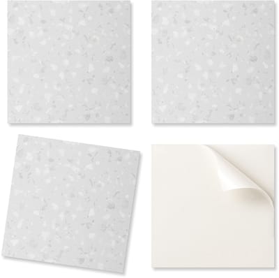 Zelfklevende PVC-wandtegels met abstract terrazzopatroon, 20x20x20 cm