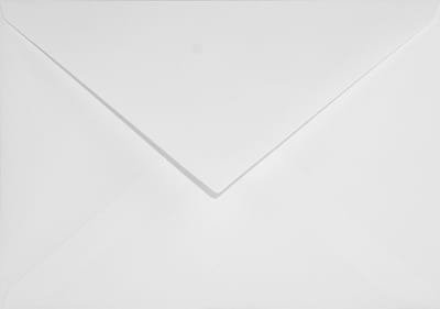 Gladde witte enveloppen A6 - 114 x 162 mm - 50 stuks - NK natgelijmde - 100 gram - Lessebo - Netuno