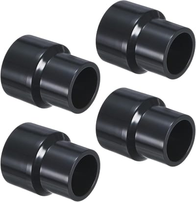 4 Pack UPVC Reducer Pipe Fitting, DN25x20 Verbindingsstuk voor Waterleidingen, PVC Koppeling en Aansluitingen voor Efficiënte Waterafvoer