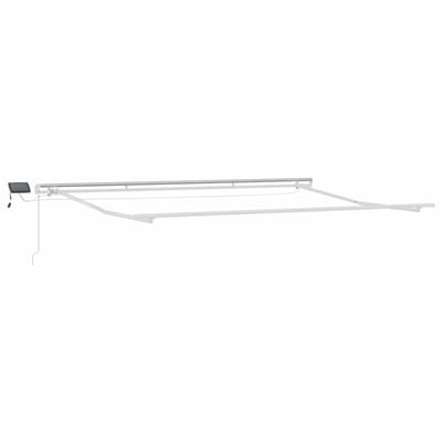 vidaXL - Uitschuifbare - luifel - Meerkleurig - 450 - × - 350 - cm - Stof - en - Aluminium