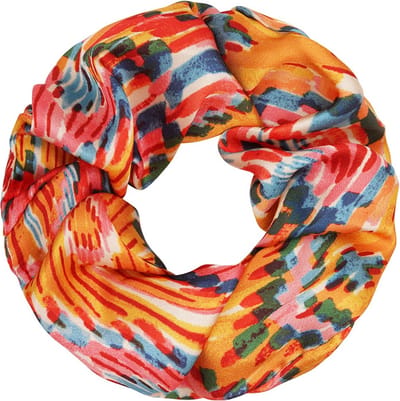 Haarsoires Haarelastiek Scrunchie – Streepprint – Gladde Stof – Roze Blauw Geel - Haarkrinkel - Haar Elastiek met Stof - Zacht & Haarvriendelijk