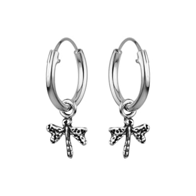 WeLoveSilver - zilveren oorringen - libelle ontwerp - 925 zilver