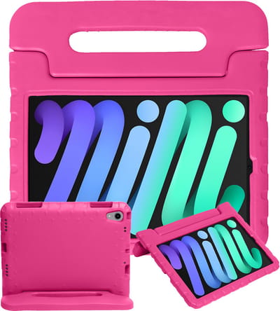 Hoesje - Geschikt voor Apple iPad Mini 7 (2024) - 8.3 inch - 7e Generatie - Kinderhoes Shockproof Bumper - Kidsproof Case - Tablethoes - Kinder Hoes Cover - Roze