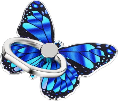 Phone Ring Holder Butterfly Grip voor Smartphone - 360° Rotatie, Stevige Metalen Ring, Handige Vingerstandaard voor Mobiele Telefoons