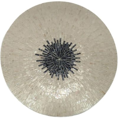 PTMD Wandpaneel Vojtech - 60x8x60 cm - Polyester - Wit