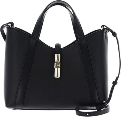 Goccia Tote Bag - Handtas Shopper - Dagelijks Gebruik - Gedetailleerd Leer - 33 x 28 x 13 cm - Zwart
