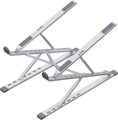 Opvouwbare laptopstandaard met verstelbare hoogte - Aluminium notebookhouder voor thuiswerk