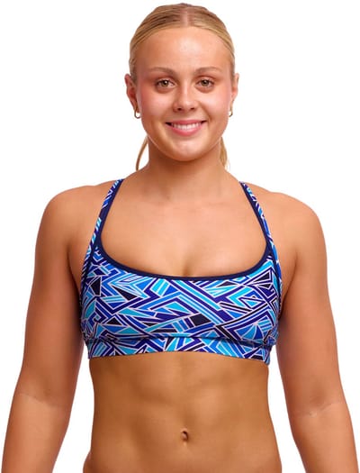 Funkita Fks026 Sportbeha Met Medium Impact Blauw S Vrouw