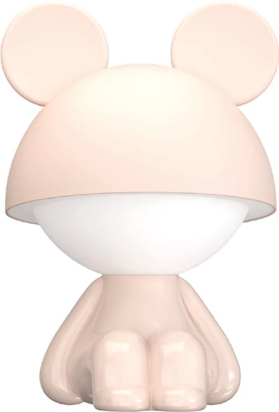 Luxus Europe - Nachtlamp Kinderkamer Mouse Roze - Draadloos LED Nachtlampje Kinderen - USB-C Oplaadbaar - 7 RGB Kleuren - Tafellamp Kinderkamer