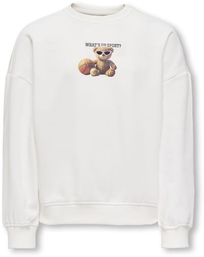 Kids ONLY winter sweater meisjes - wit - KogBila - oversize fit
