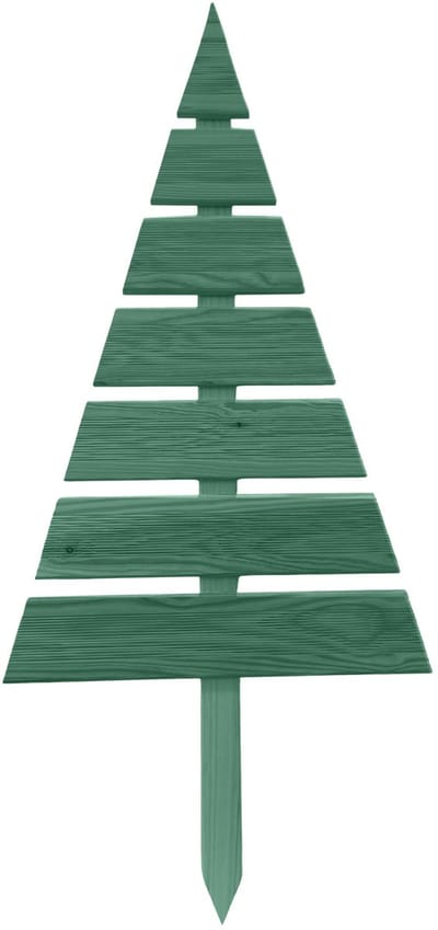 Floranica houten kerstboom, hoogte 75 cm, groen – kerstdecoratie, kerstboom voor binnen en buiten, om in pot of in de grond te steken