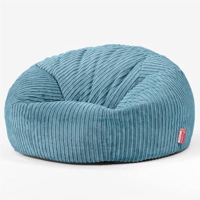 Comfortabele Zitzak Stoel met Armleuningen - Stijlvolle Relaxfauteuil in Petrol Kleur