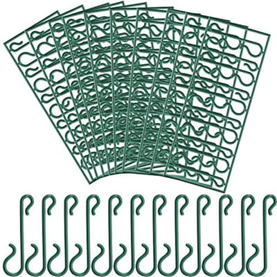 Solidchoice - Kerstboom Haken Set van 100 Groene Ornament Haken