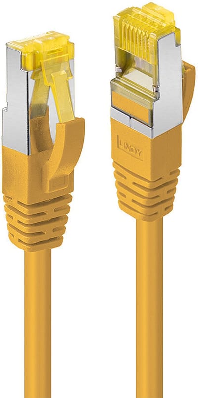 LINDY 47665 RJ45 USB-kabel CAT 7 S/FTP 5.00 m Geel Halogeenvrij 1 stuk(s)
