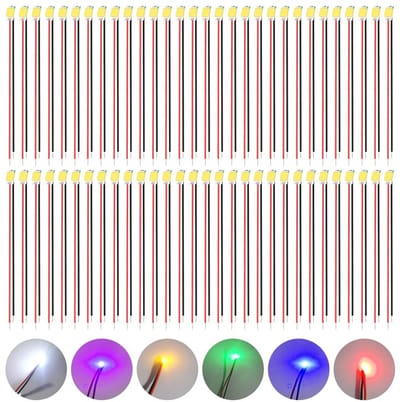 60 Stuks 0805 Micro LED Diodes, Voorgeconfigureerde SMD Verlichting, Mini Transparante Diodes voor DIY Modelbouw en Decoratie, Rood Licht
