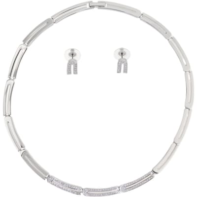Behave – Sieradenset – Helder Kristal – Zilverkleur – Elegant – Verfijnd – Tijdloos
