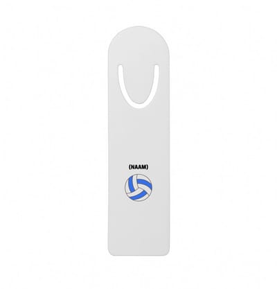 Hacebo® - Volleybal met eigen naam metalen boekenlegger - Volleybal - Volleybalster - Sport Bladwijzer boekenleggers - 12.7 cm x 3.2cm