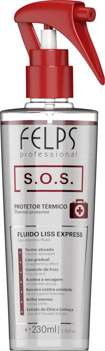 Felps Professional | S.O.S. Liss Express Fluid | Thermal Protector | 230 ml