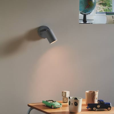 Nordlux Explore wandspot met kabel en stekker, GU10, blauw