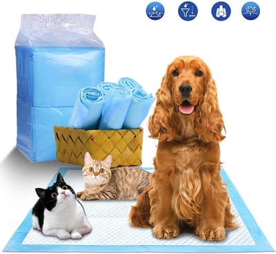 Puppy Training Pads - 40 stuks - Zindelijkheidstraining Hond - Hondentoilet - Plasmatjes hond - Plasdoeken - Puppydoeken - Puppy Matjes 60 x 60 cm