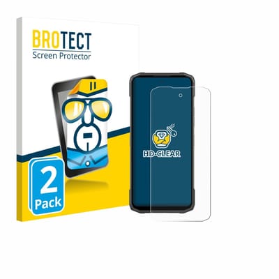 BROTECT - Screenprotector voor Doogee Blade 20 Turbo - Folie Beschermfolie transparant 2 Stuks