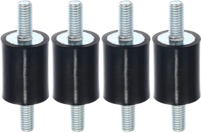Dailygoods- Isolatorbevestiging 4 Stuks - Anti-Trillingsrubber - Demping voor Motoren - Geluidsbeheersing - 15x20mm - Duurzaam Materiaal - Trillingsdemper