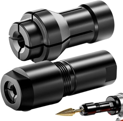 Haakse Slijper Adapter - Precisie Gereedschap - Metaal Bewerken - Snelle Wissel - 3/6 mm Boor - Zilver