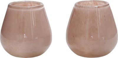 Waxinelichthouder Tasman Elite - XSmall - Ivory - Set van 2 - Ø12,5 x H11,5 cm