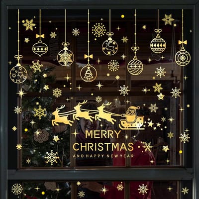 Raamstickers - Dailygoods- Raamafbeeldingen Kerstmis zelfklevend