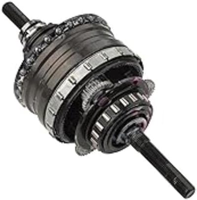Fietsnaaf Versnellingsnaaf - Interne Versnelling - Soepel Fietsen - Compacte Tandwieltechnologie - 184 mm - Zilver Zwart