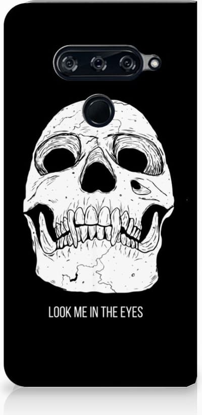 Mobiel BookCase LG V40 Thinq Skull Eyes