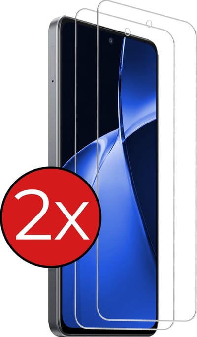 Screenprotector - 2 Stuks - Geschikt voor OnePlus Nord CE 4 Lite - Extra Sterk - Beschermglas - Gehard Glas - Tempered Glass - Screen Protector