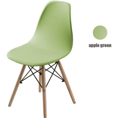 Stevige stoelhoes voor schelpstoel, wasbaar, afneembaar, armloze schelpstoelhoes, banket, thuis, hotel, hoes, stoelhoes 1 piece appelgroene kleur