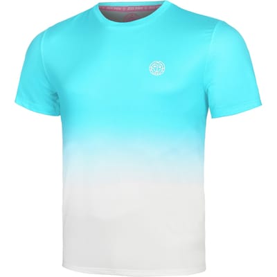 BIDI BADU Crew Gradiant T-shirt Heren-Turkoois,Wit