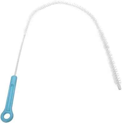 Pijpreinigingsborstel - Afvoerontstopper - Verstopte leidingen - Flexibele steel - 71 cm - Wit