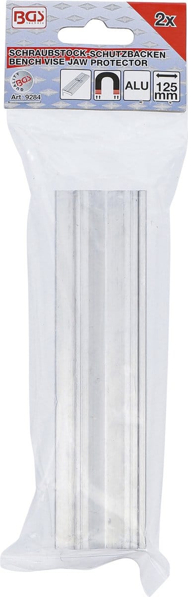 BGS Bankschroef beschermbek aluminium breedte 125 mm 2 delig