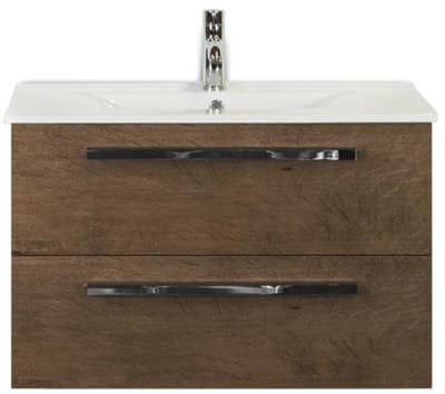 Seville Badmeubelset 80 cm - Tabacco - Keramische Wastafel Wit Enjoy