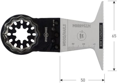 BIM STARLOCK INVALZAAGBLAD TYPE MTS65BI, 65X50 MM