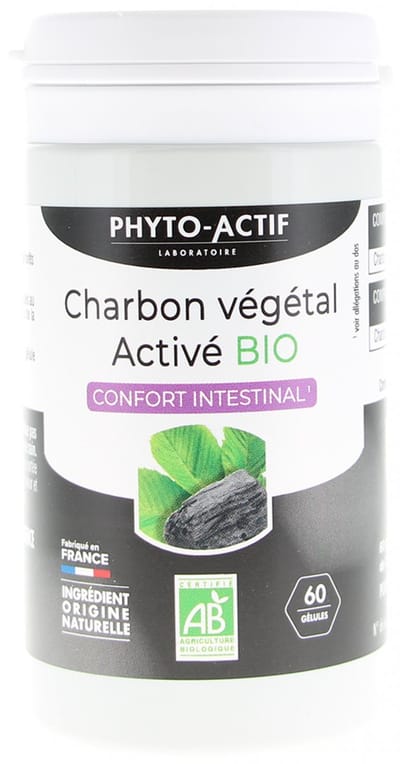 Phyto-Actif Geactiveerde Plantaardige Kool Biologisch Darmcomfort 60 Capsules